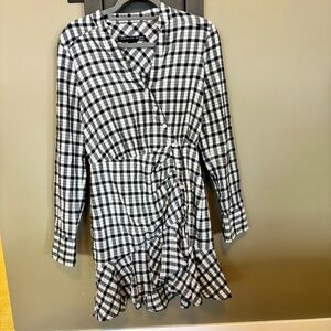 Veronica Beard Plaid Mini Dress - size S